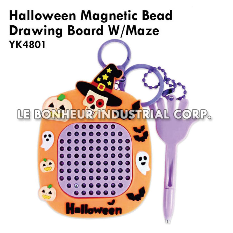 Halloween Magnetic Bead Drawing Board W/Maze