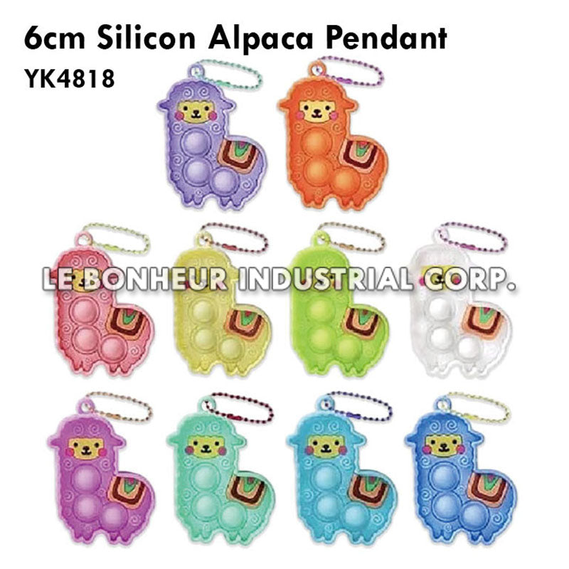 6cm Silicon Alpaca Pendant