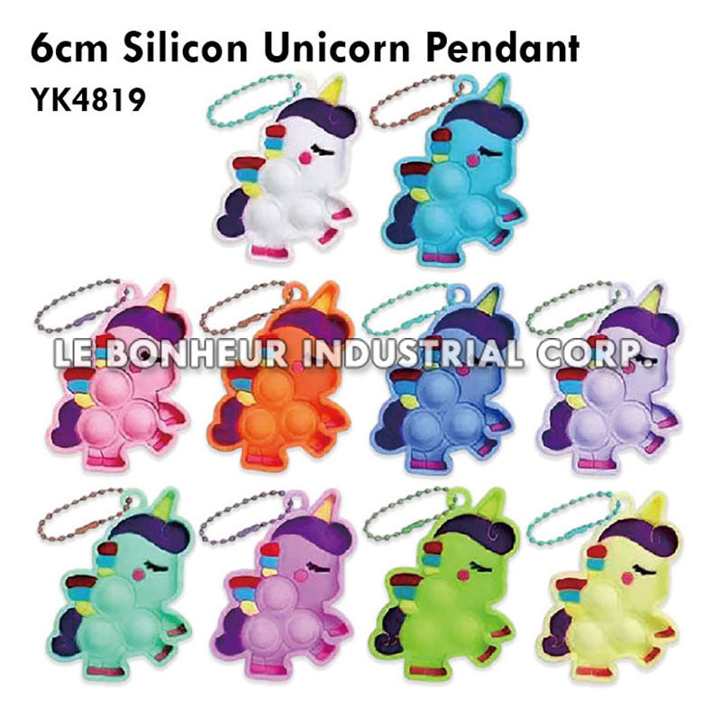 6cm Silicon Unicorn Pendant