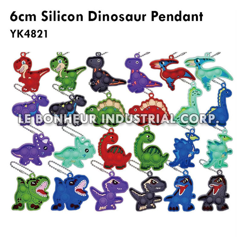 6cm Silicon Dinosaur Pendant