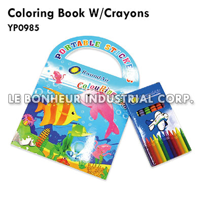 Coloring Book W/Crayons