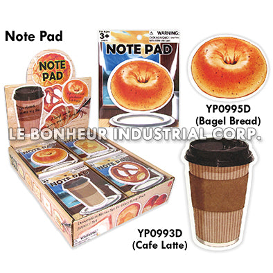 Bagel Bread Note Pad