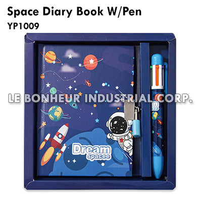 Space Diary Book W/Pen