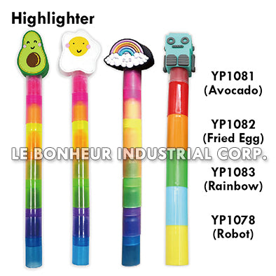 Highlighter W/Rainbow Topper
