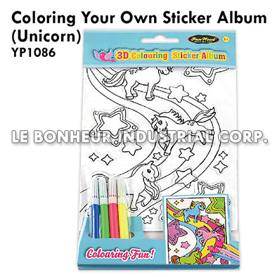 Coloring Your Own Sticker Album