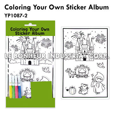 Coloring Your Own Sticker Album