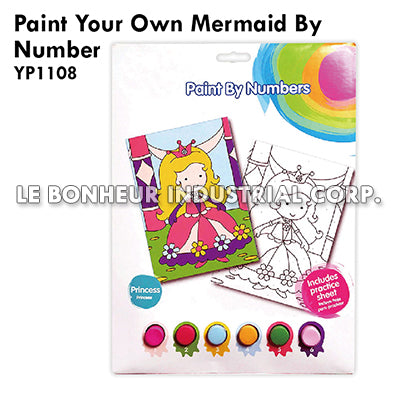 Paint Your Own Mermaid By Number