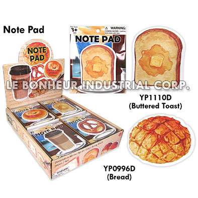 Buttered Toast Note Pad
