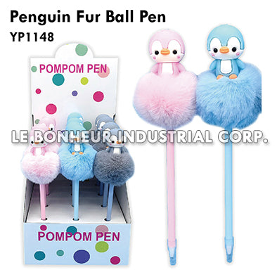 Penguin Fur Ball Pen