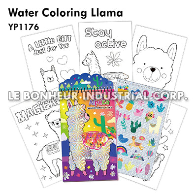 Water Coloring Llama