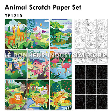 Animal Scratch Paper Set