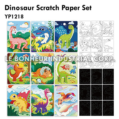 Dinosaur Scratch Paper Set