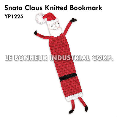 Snata Claus Knitted Bookmark