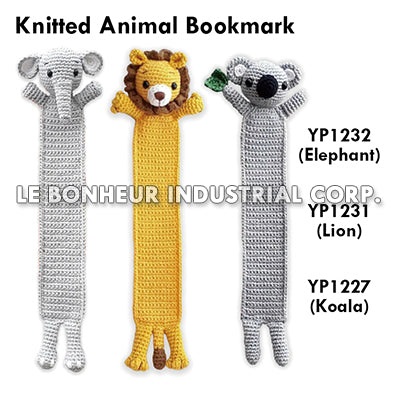 Knitted Elephant Bookmark