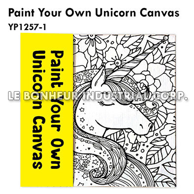 Paint Your Own Unicorn Canvas