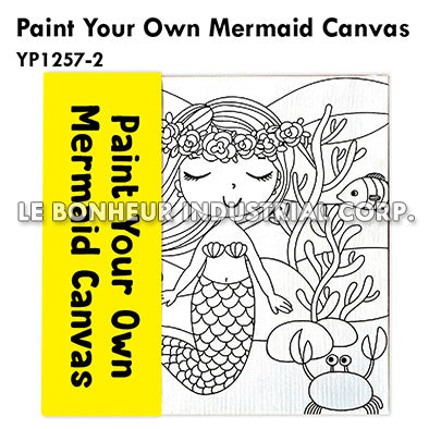 Paint Your Own Mermaid Canvas