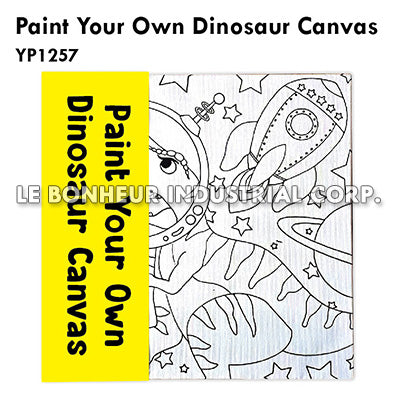 Paint Your Own Dinosaur Canvas