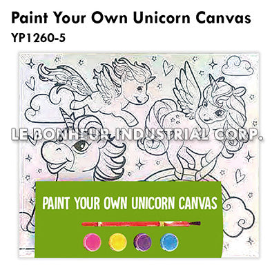 Paint Your Own Unicorn Canvas