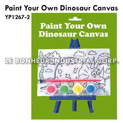 Paint Your Own Dinosaur Canvas