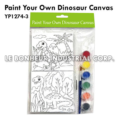 Paint Your Own Dinosaur Canvas