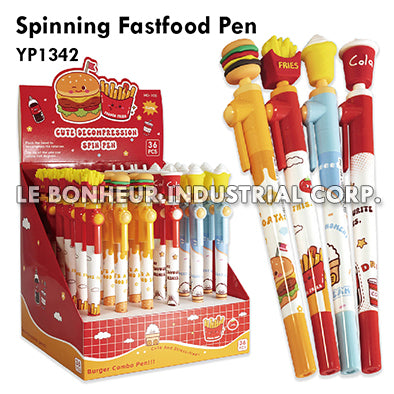 Spinning Fastfood Pen
