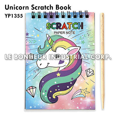 Unicorn Scratch Book