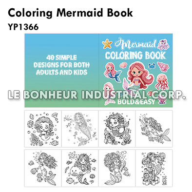 Coloring Mermaid Book