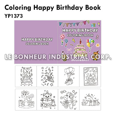 Coloring Happy Birthday Book
