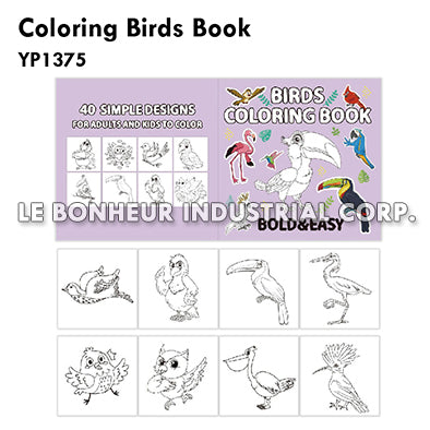 Coloring Birds Book