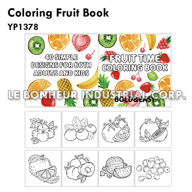Coloring Fruit Book