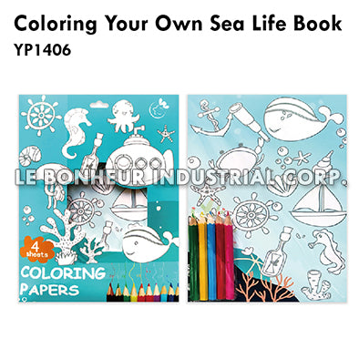 Coloring Your Own Sea Life Book