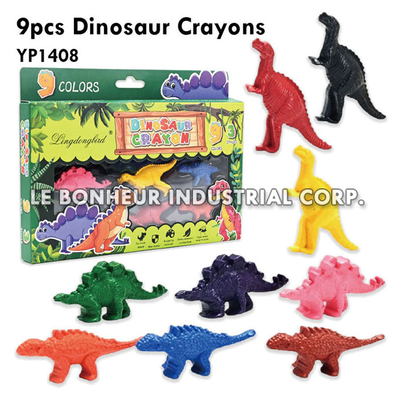 9pcs Dinosaur Crayons