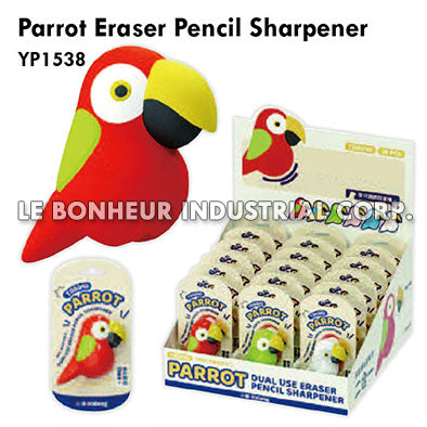 Parrot Eraser Pencil Sharpener