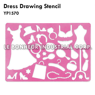 Dress Drawing Stencil