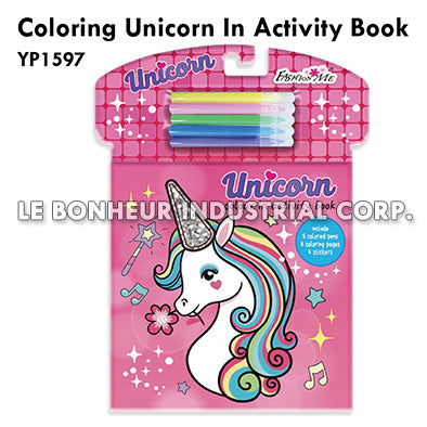 Coloring Unicorn In Activity Book