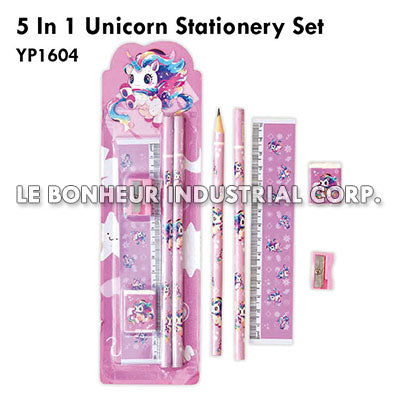 5 In 1 Unicorn Stationery Set