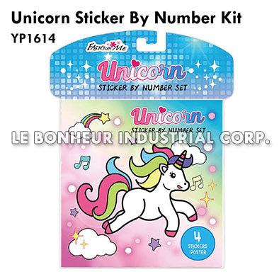 Unicorn Sticker By Number Kit