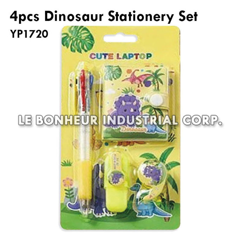 4pcs Dinosaur Stationery Set