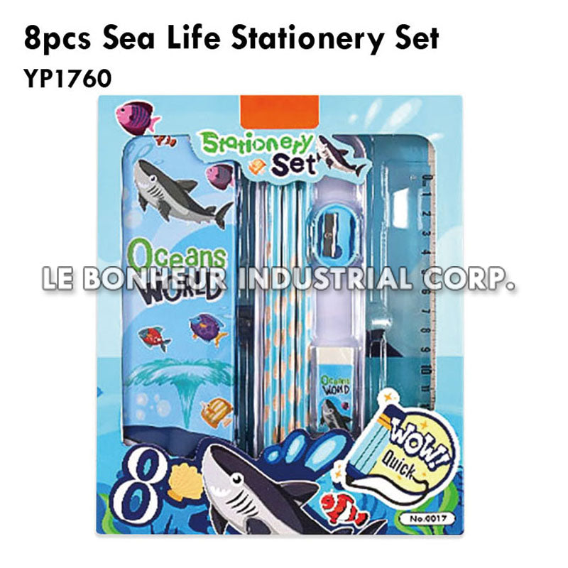 8pcs Sea Life Stationery Set