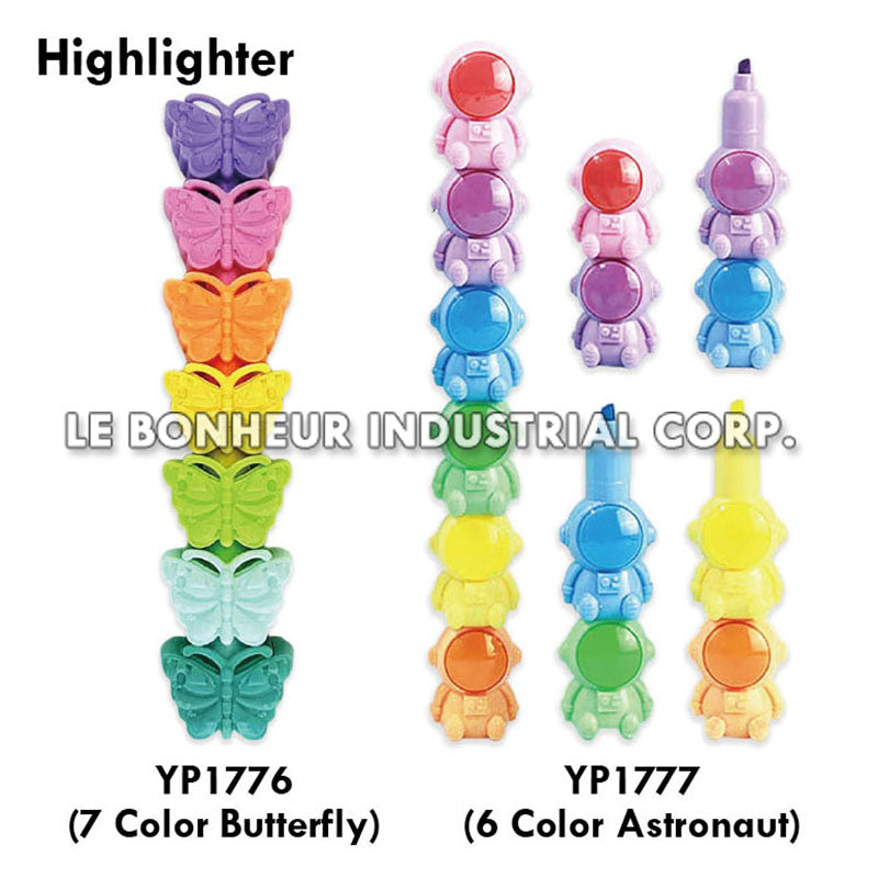 6 Color Astronaut Highlighter
