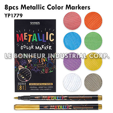8pcs Metallic Color Markers