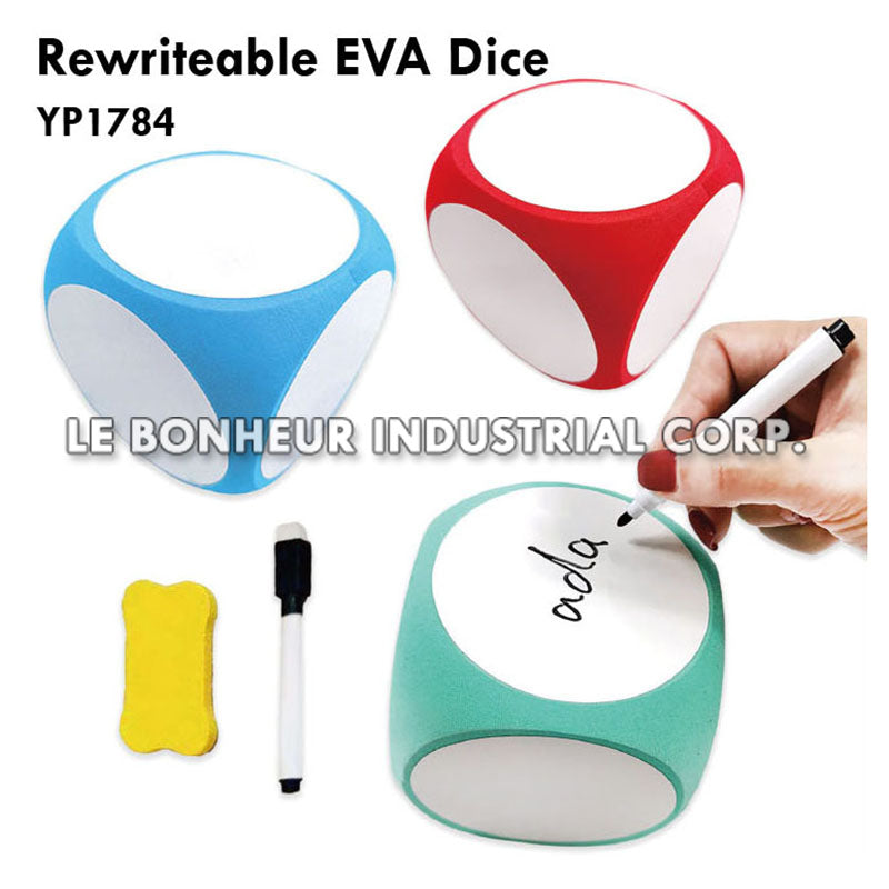 Rewriteable EVA Dice