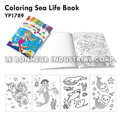 Coloring Sea Life Book
