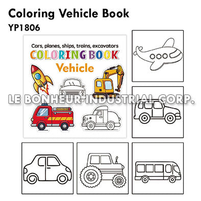 Coloring Vehicle Book