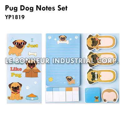 Pug Dog Notes Set