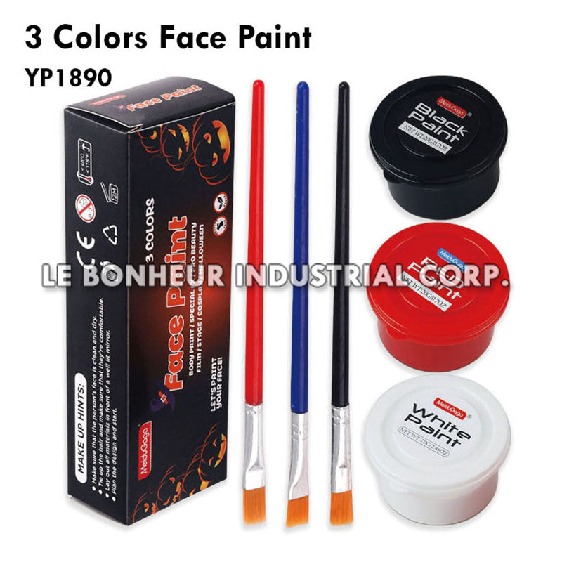 3 Colors Face Paint