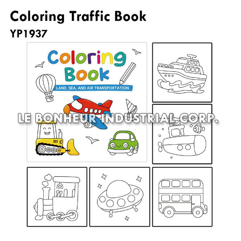Coloring Traffic Book