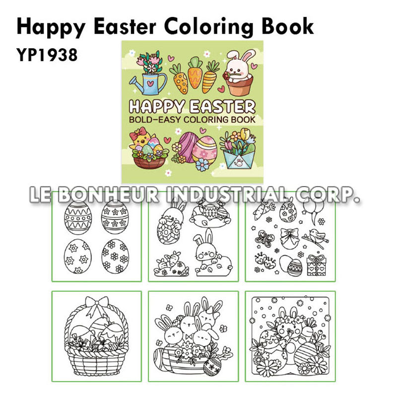 Happy Easter Coloring Book