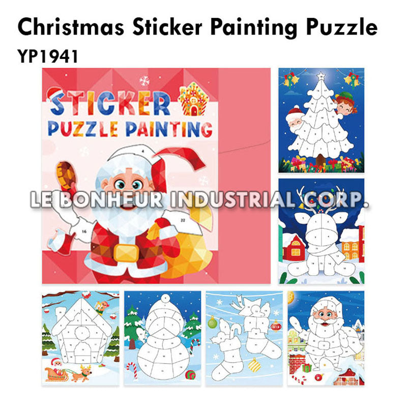 Christmas Sticker Painting Puzzle