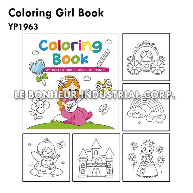 Coloring Girl Book